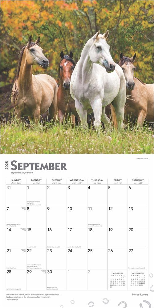 2025 Horse Lovers Calendar