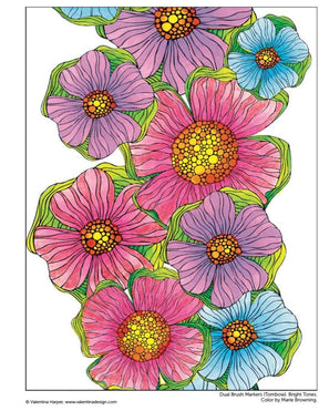 Coloring Book - Creative Coloring Flowers