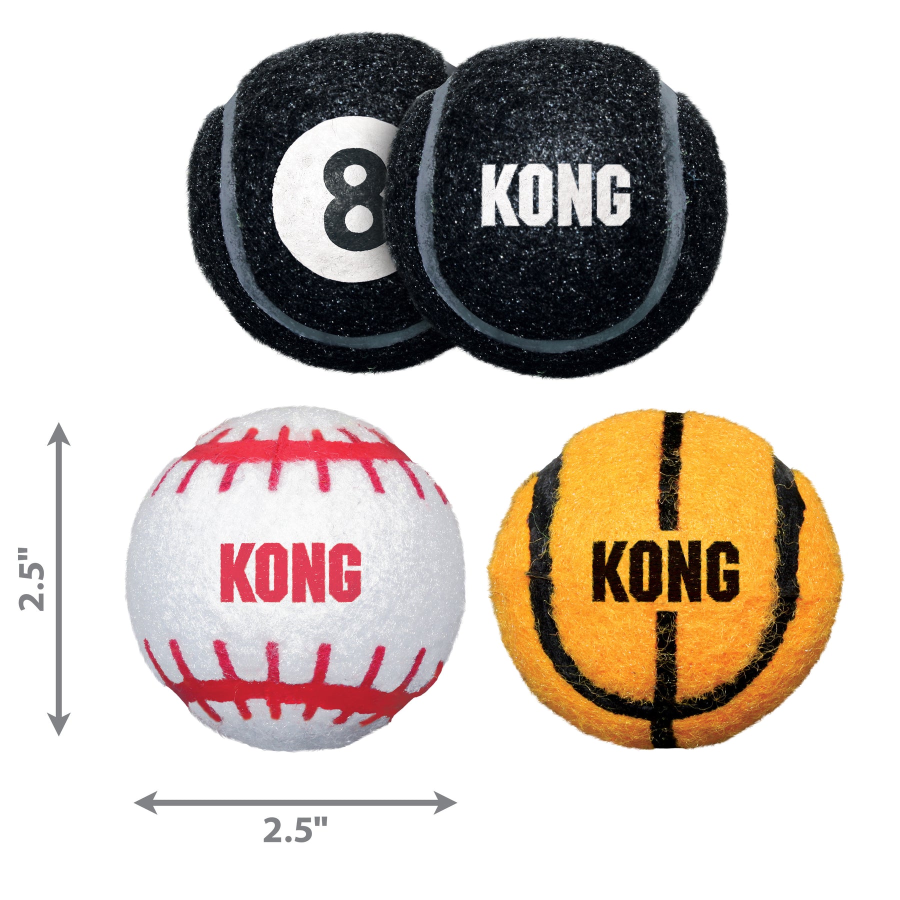 KONG - SPORT BALLS 3-PK Medium