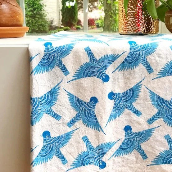 Gingiber Tea Towel Bluebird