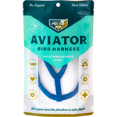 The Aviator - Bird Harness & Leash, Blue