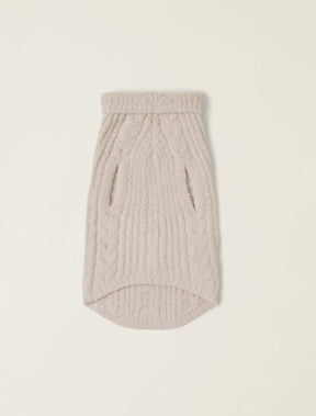 Barefoot Dreams - CozyChic Cable Pet Sweater Stone