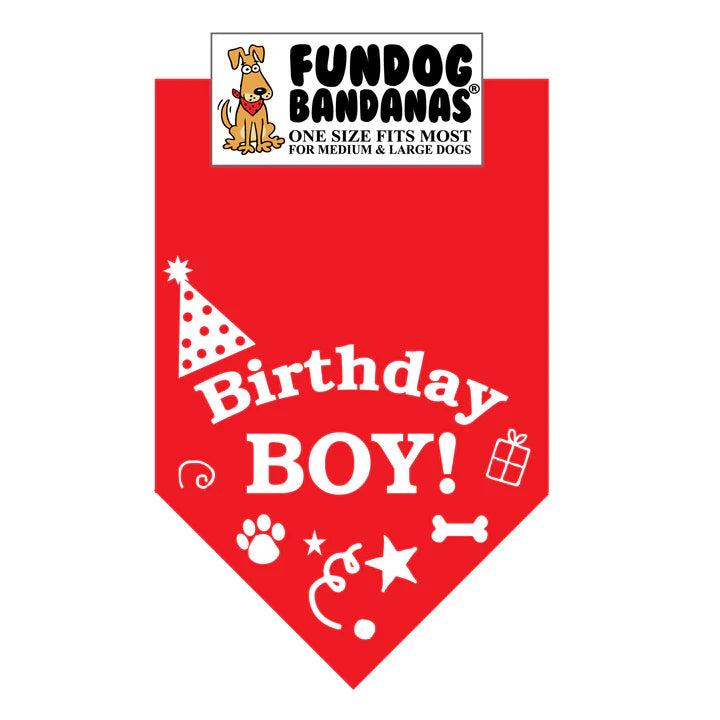 Dog Bandana Birthday Boy