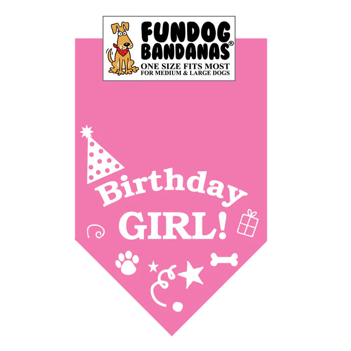 Dog Bandana Birthday Girl