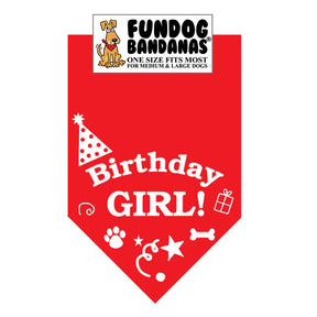 Dog Bandana Birthday Girl