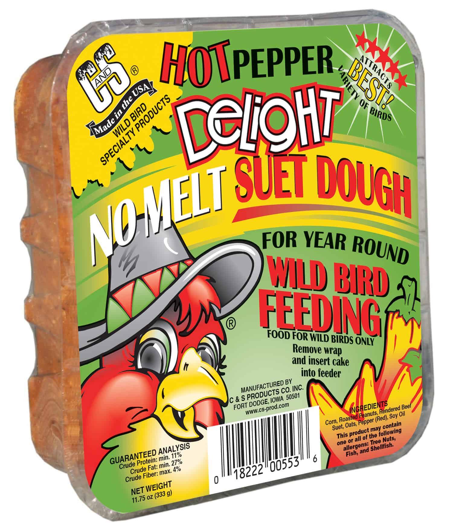 Hot Pepper Delight Suet No Melt