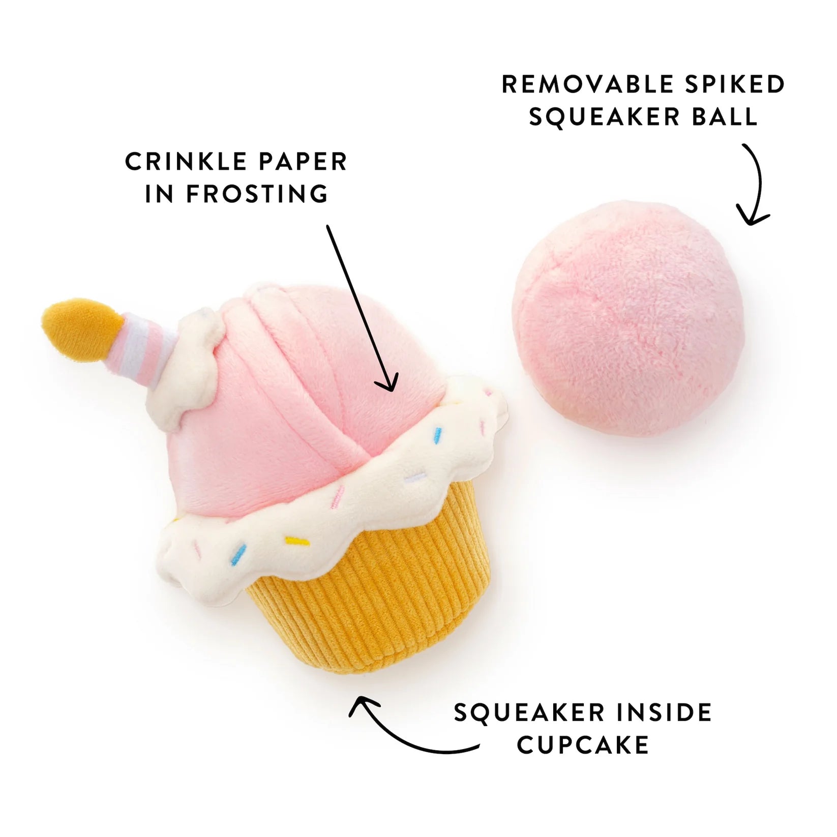 Dog Toy Cupcake Interactive Snuffle