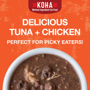 KOHA - Poké Bowl Tuna & Chicken Entrée in Gravy for Cats