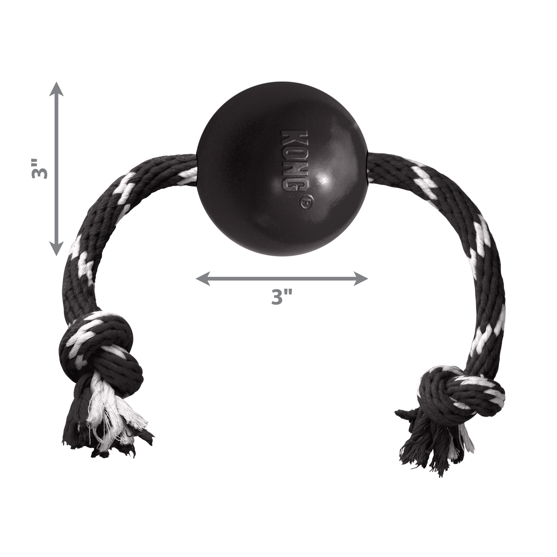 KONG EXTREME BALL W/ROPE