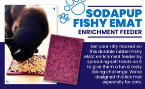 Enrichment Dog Lick Mat - Fishy Design