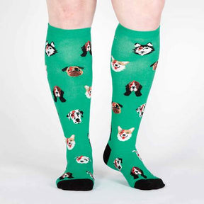 Sock It To Me - “Dogs of Rock” Women's Knee High Socks