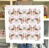 Gingiber Tea Towel Robin