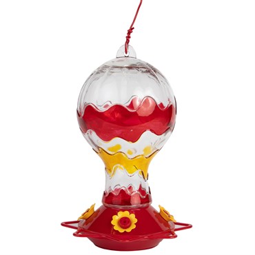 Hummingbird Feeder Red & Yellow Balloon