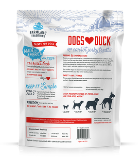 Jerky Treats Dogs Love Duck & Carrots Treats for Dogs