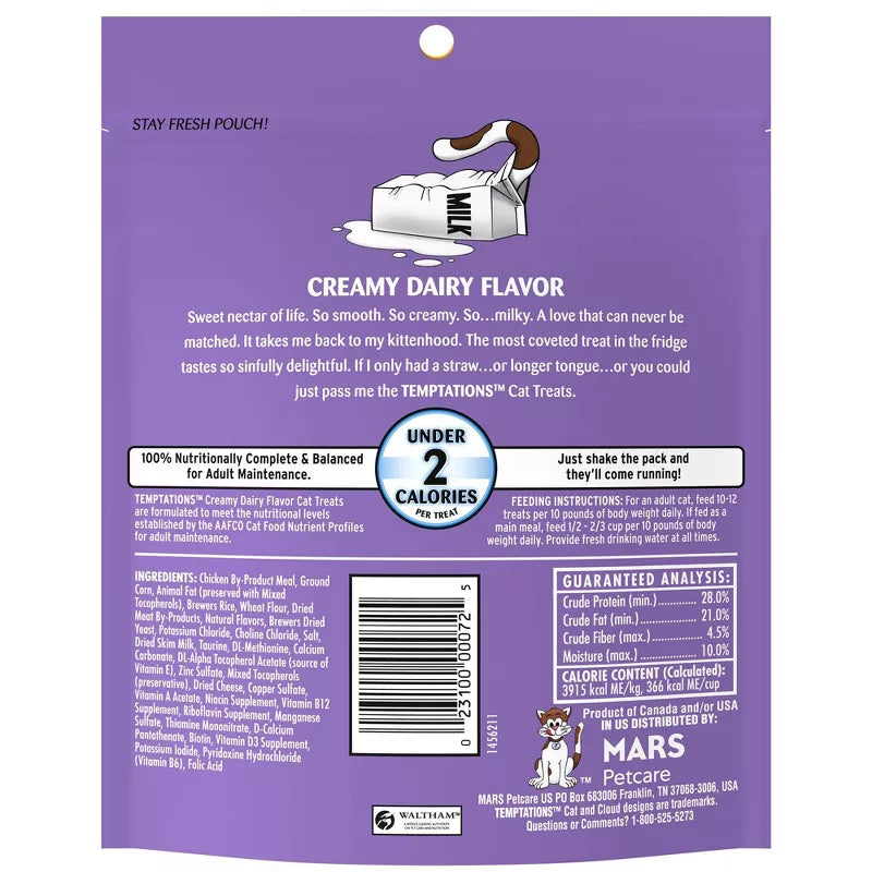 Pedigree - Whiskas Temptations Creamy	Dairy Cat Treats