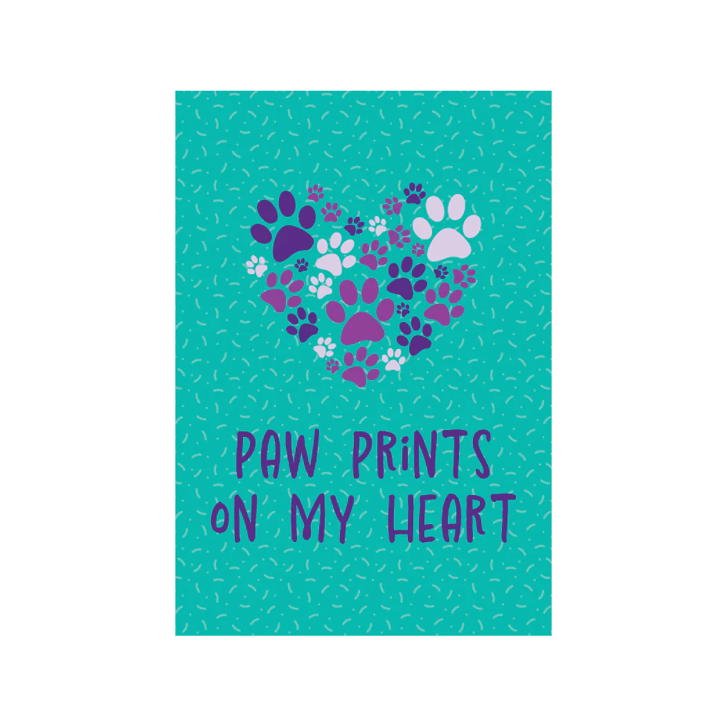 Flag Paw Prints on My Heart