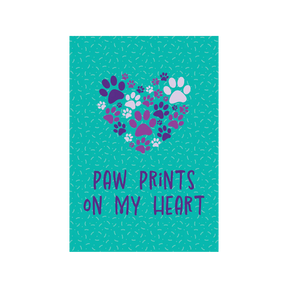 Flag Paw Prints on My Heart