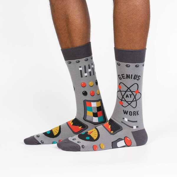 Sock It To Me - Genius At Work Men's Crew Socks