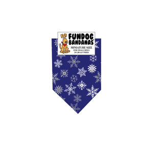 Dog Bandana Glitter Snowflake