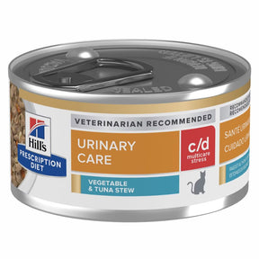 Hill's Prescription Diet - C/D Multicare Urinary Stress Vegetable & Tuna Cat Food Can