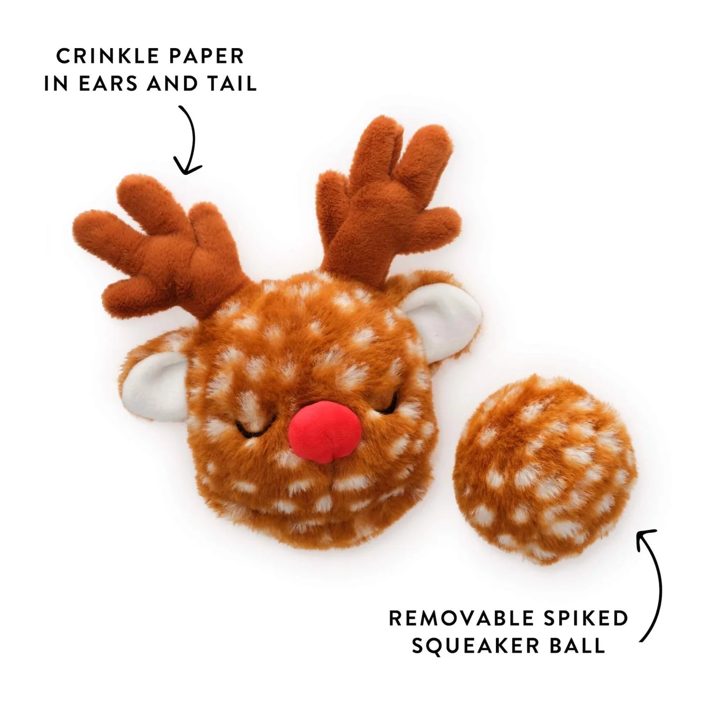 Dog Toy Reindeer Interactive Snuffle