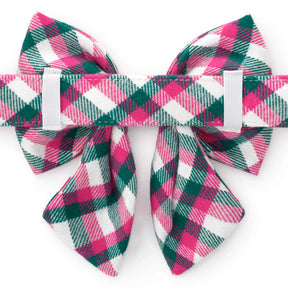 Dog Bow Lady Callie Plaid Flannel