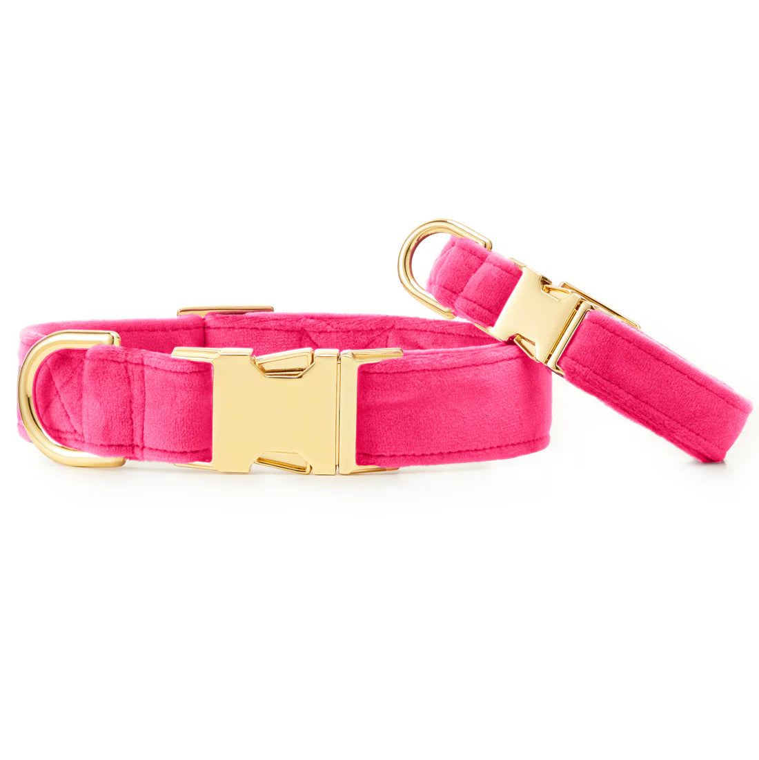 Dog Collar Hot Pink Velvet