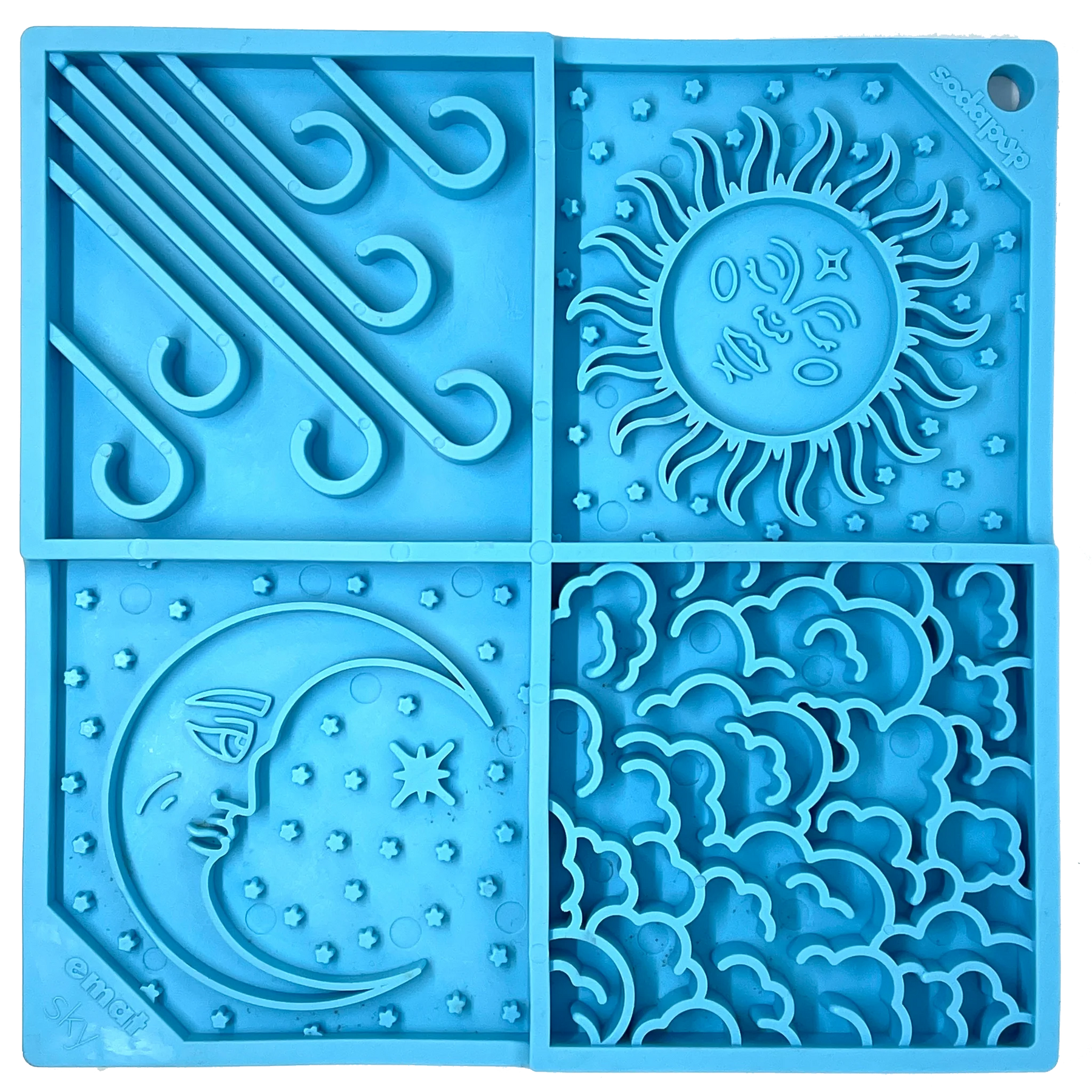 Enrichment Dog Tray Lick Mat - Sky Design