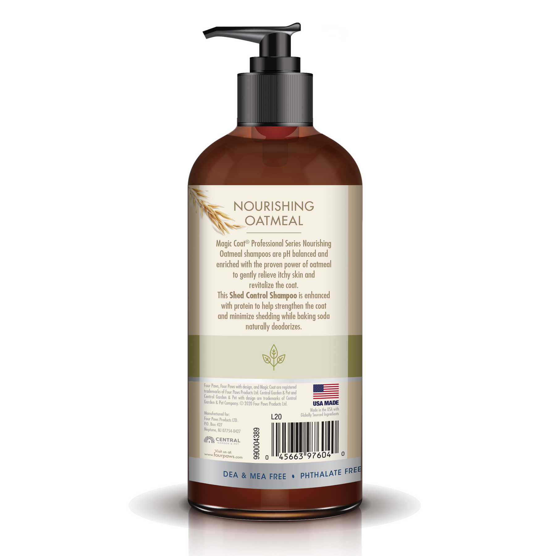 Professional Series Nourishing Oatmeal De-Shedding Shampoo 16 oz.