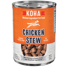 KOHA, Minimal Ingredient - All Breeds, Adult Dog Chicken Stew Recipe Canned Dog Food