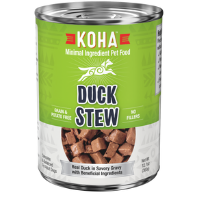 KOHA, Minimal Ingredient - All Breeds, Adult Dog Duck Stew Recipe Canned Dog Food