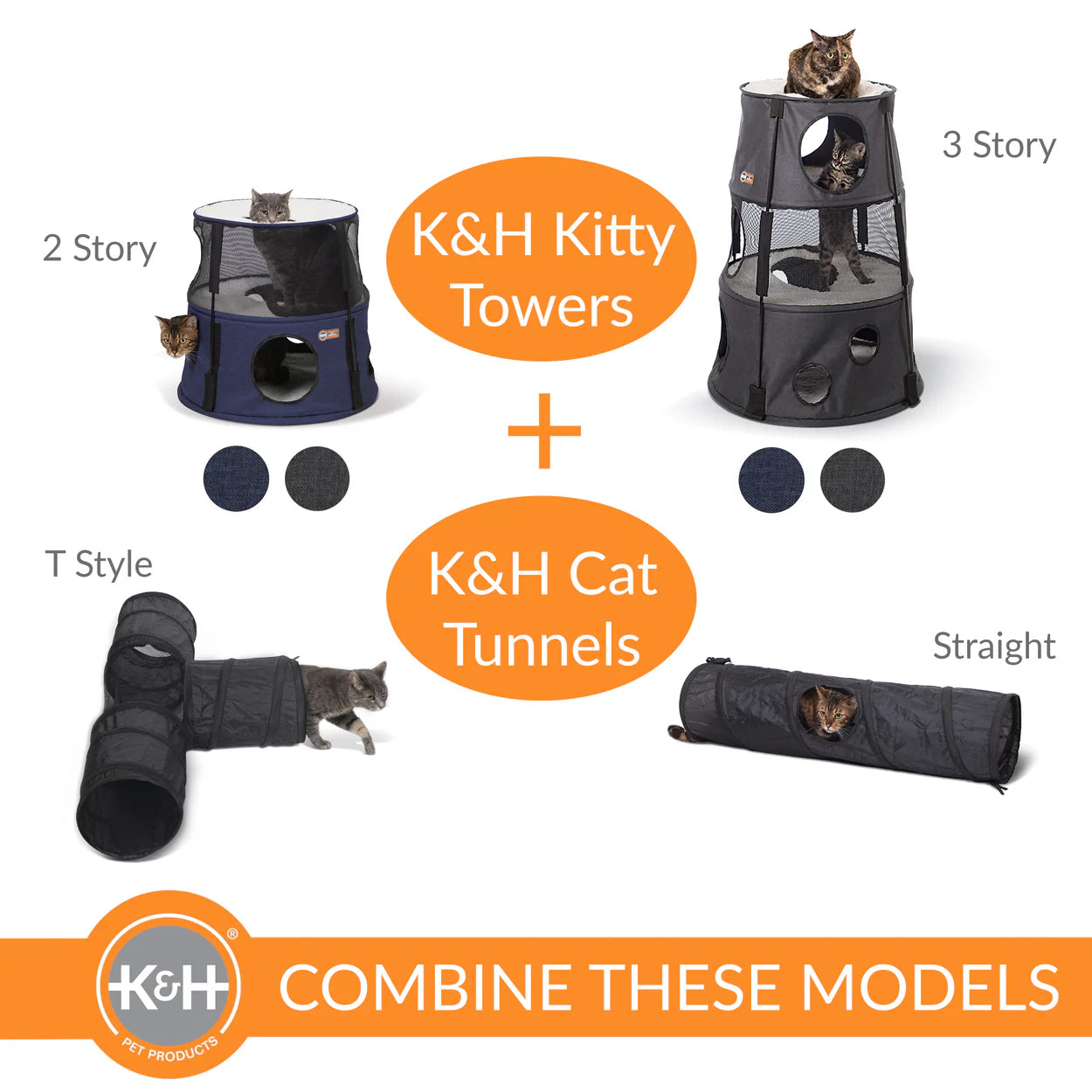 K&H Cat T-Tunnel Toy - 3 Way Cat Tube