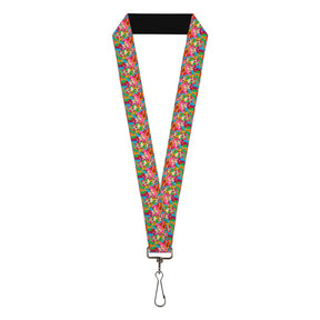 Buckle Down - Lanyard The Powerpuff Girls Flower Power Collage Multi