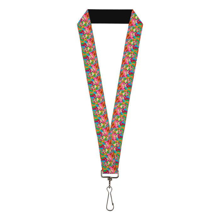 Buckle Down - Lanyard The Powerpuff Girls Flower Power Collage Multi