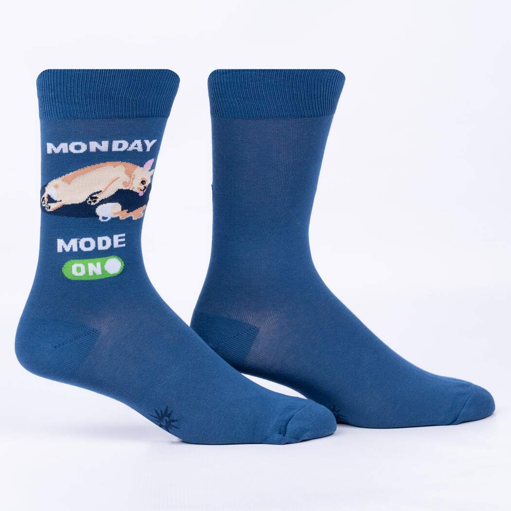 Sock It To Me - Monday Mode, On Crew Socks