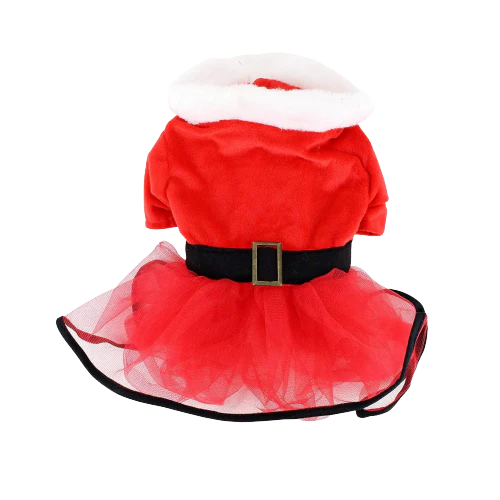 Midlee - Mrs. Santa Tutu Dog Costume