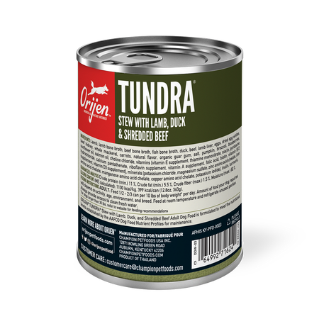 Champion Petfoods Orijen - All Breed, Adult Tundra Stew Recipe, Wet Dog Food