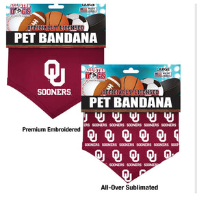 All Star Dogs - University of Oklahoma Sooners Dog Bandana