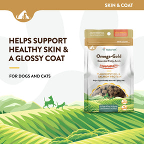 NaturVet - Scoopables Omega GoldEssential Fatty Acids/Anchovy Oil/Salmon