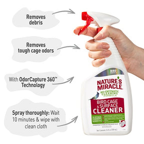 Natures Miracle Bird Cage & Surface Cleaner/Bio-Enzymatic Formula