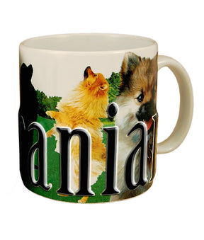 Pomeranian Color Relief Mug