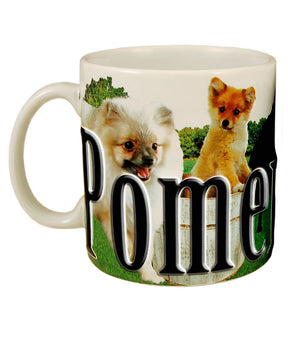 Pomeranian Color Relief Mug