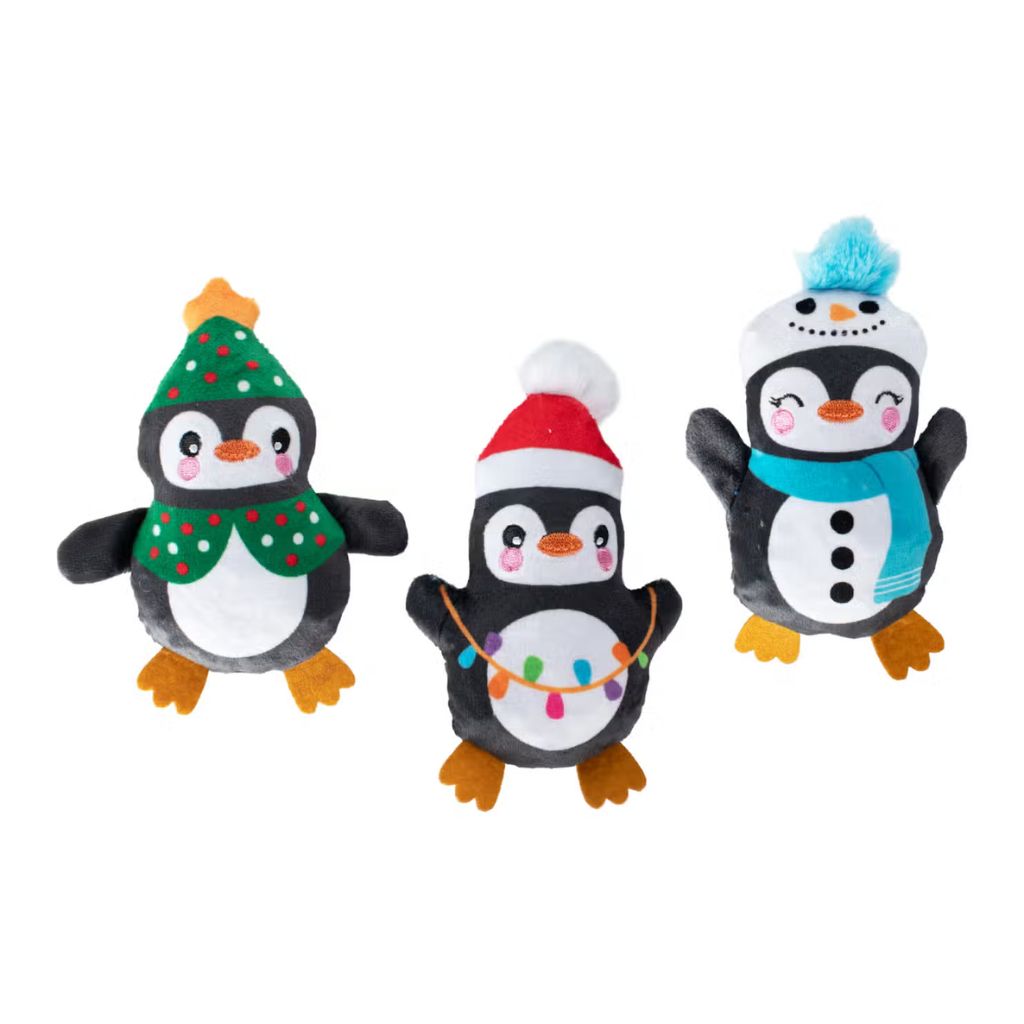 Petshop by Fringe Studio - Have an Ice Christmas Penguins Dog Toy