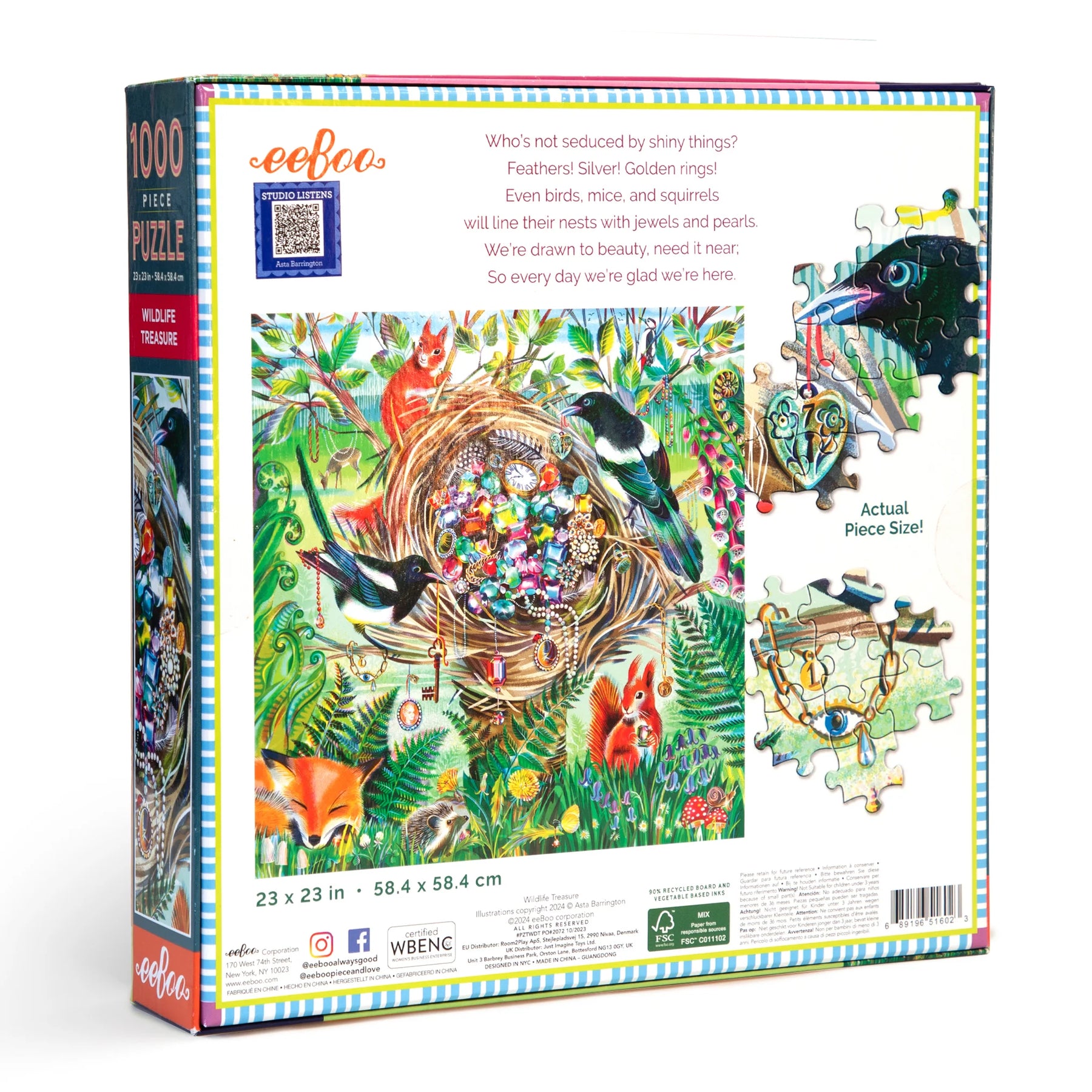 Wildlife Treasure 1000 Piece Puzzle