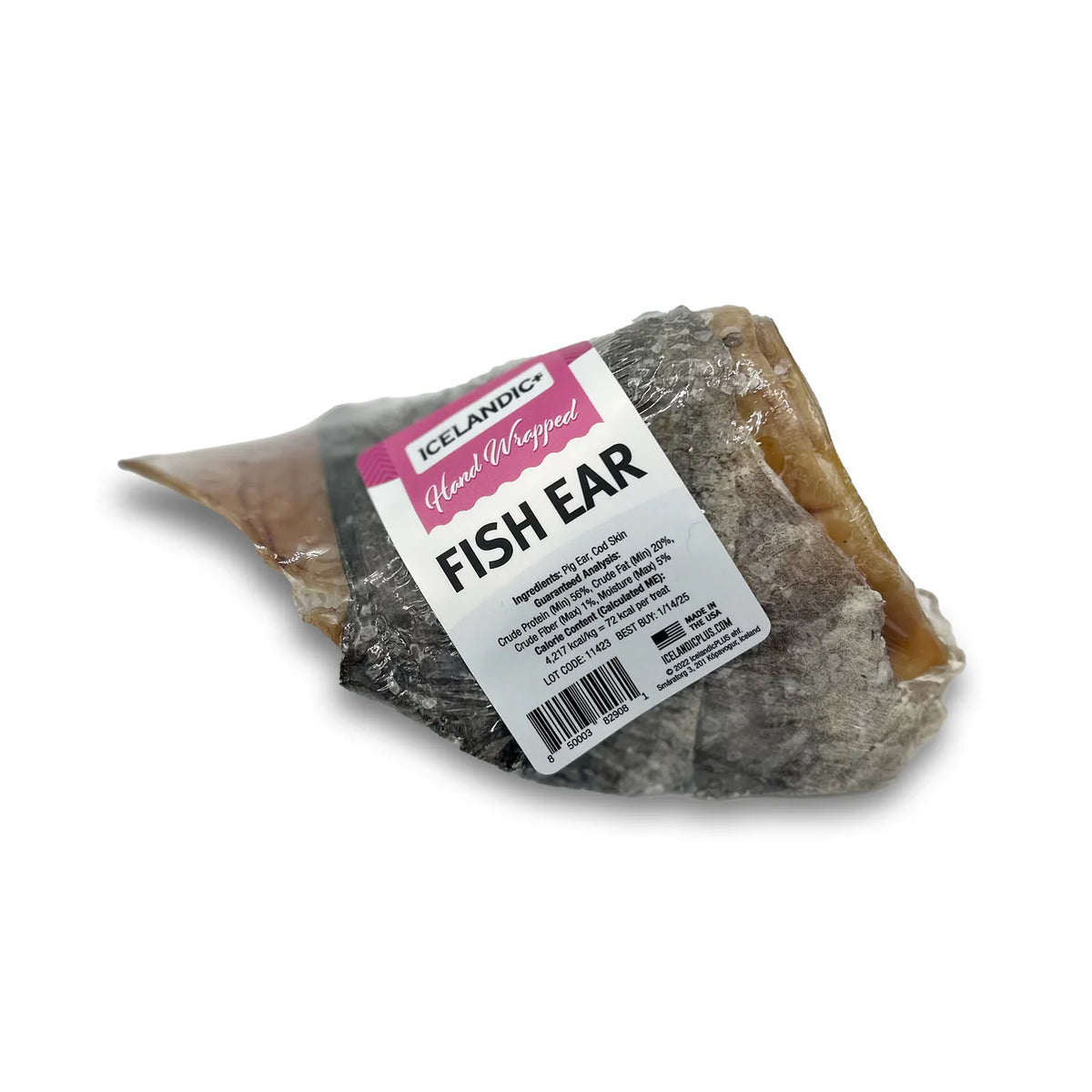 Icelandic+ - Cod Skin Wrapped Pig Ear Dog Treat