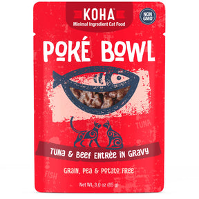 KOHA - Poké Bowl Tuna & Beef Entrée in Gravy for Cats