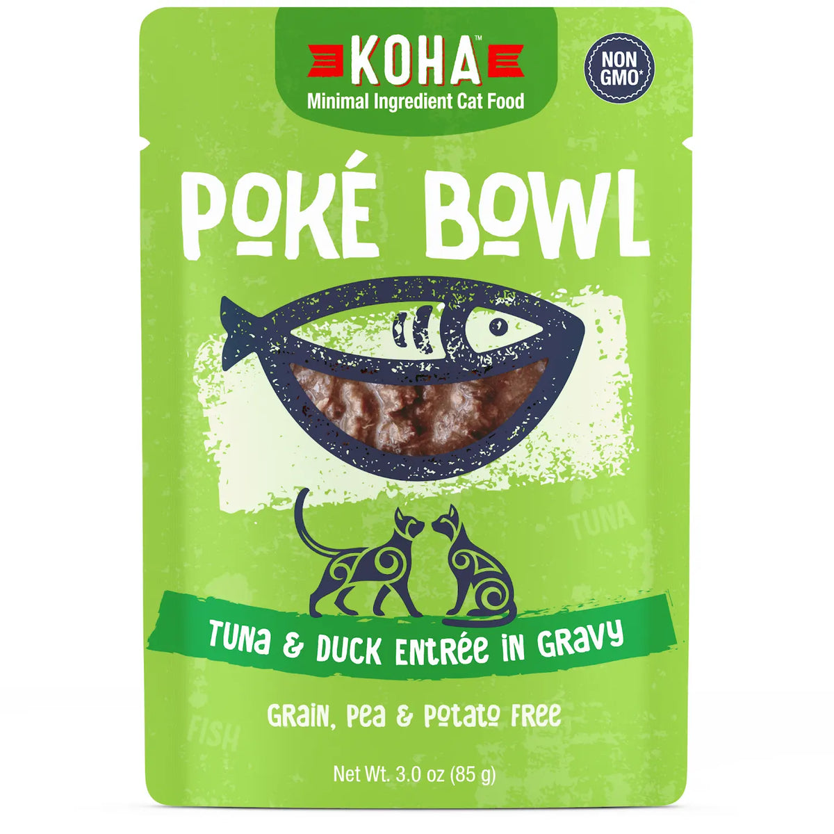 KOHA - Poké Bowl Tuna & Duck Entrée in Gravy for Cats