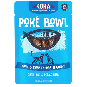 KOHA - Poké Bowl Tuna & Lamb Entrée in Gravy for Cats