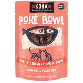 KOHA - Poké Bowl Tuna & Salmon Entrée in Gravy for Cats