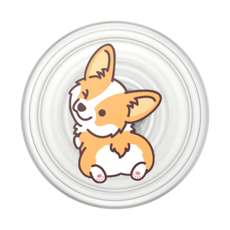 PopGrip Tranlucent Cheeky Corgi